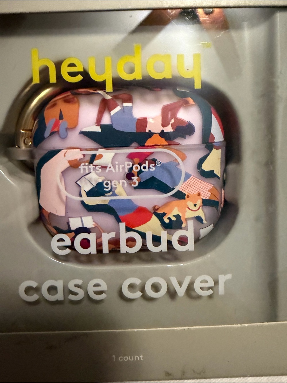 heyday Multicolor Case Cover for AirPods gen 3 Dog accent NWT